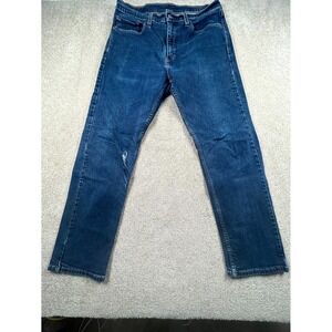 Vintage Levi's 505 Jeans Mens 34x30 Blue Denim Stretch Straight Leg Casual Wear